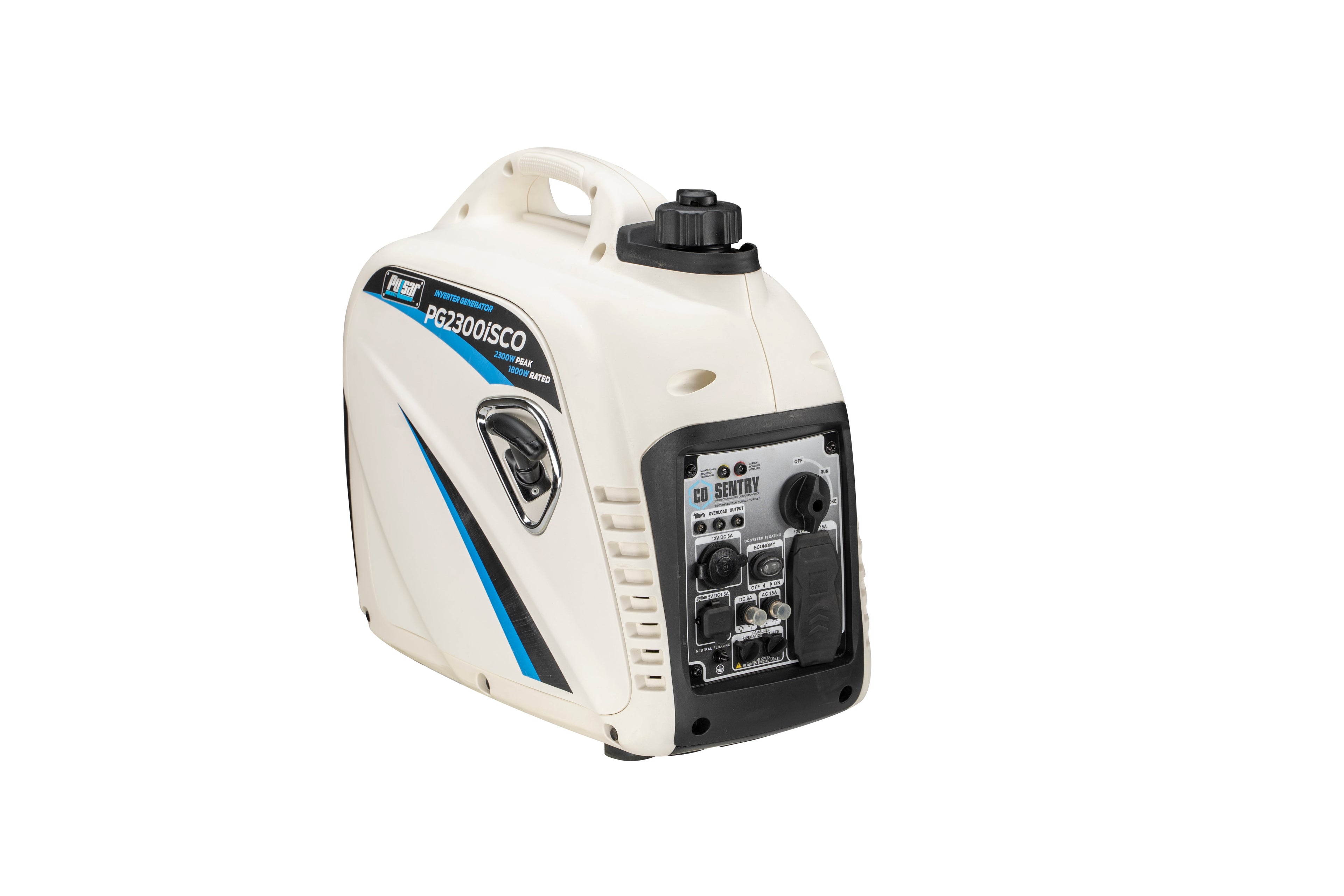 Recoil Start Super Quiet Gasoline Powered Portable Inverter Generator with Advanced CO Shutoff